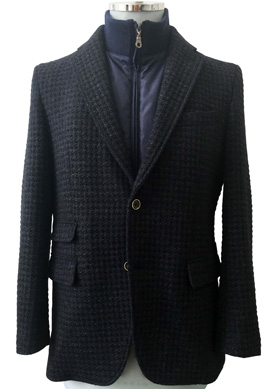 フェイクレイヤード2WAYワッフルジャケット フェイクレイヤード2WAYワッフルジャケット