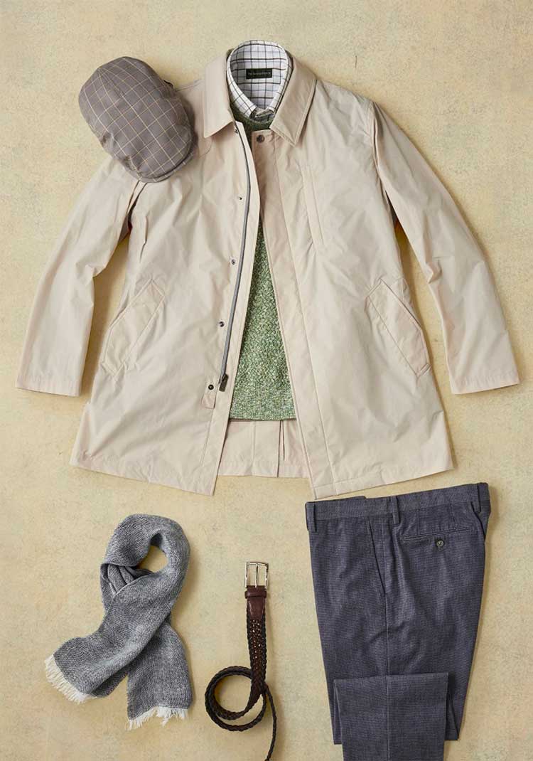 ステンカラーコート(ライナー付き)