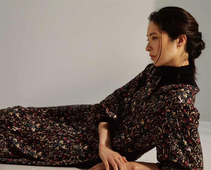 ラッキーモチーフプリントワンピース