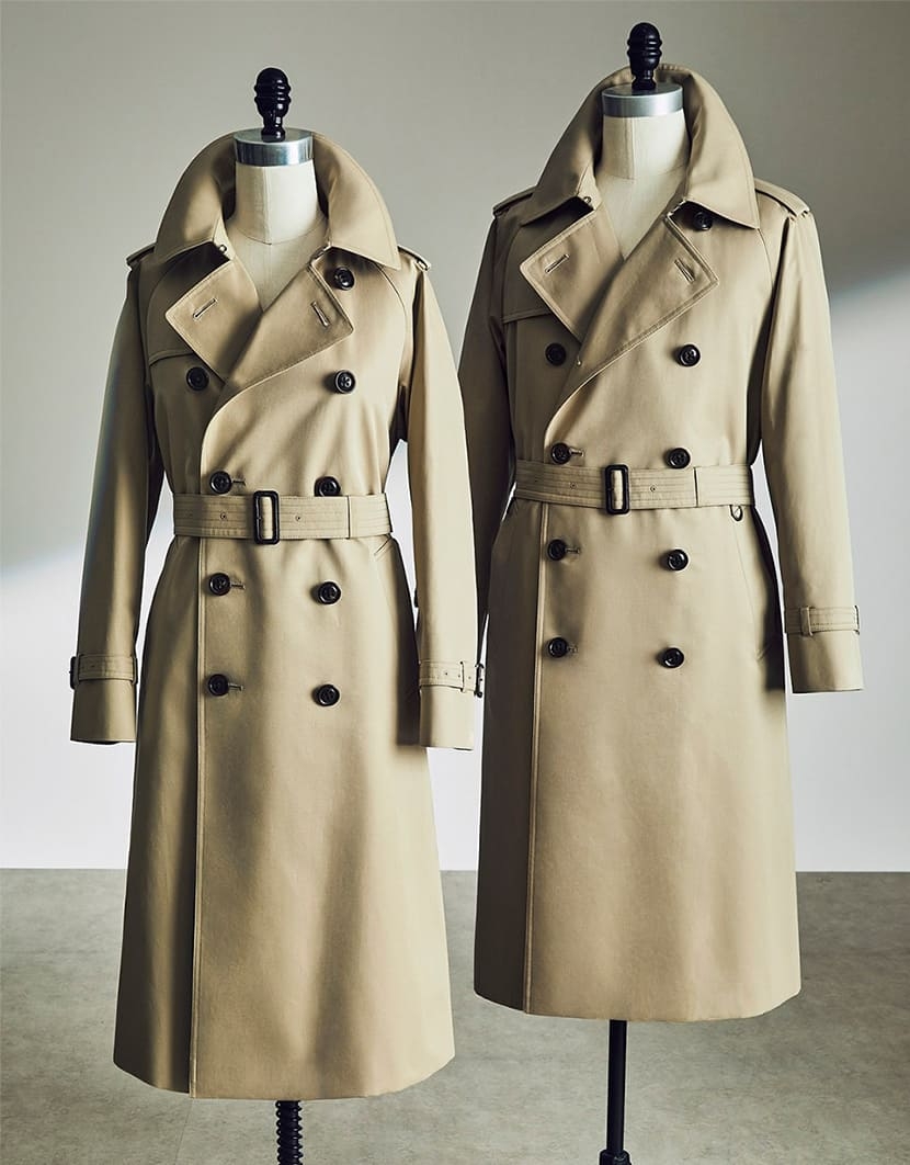 鍛錬された力加減で縫製したよどみないシルエット