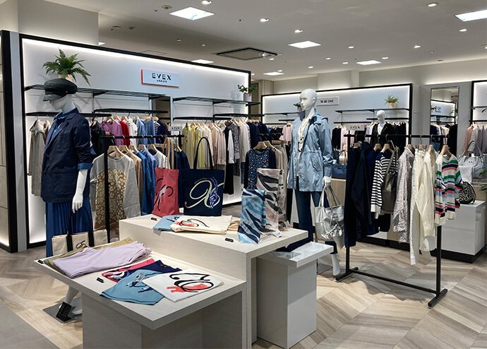 「EVEX by KRIZIA」:トラベルカジュアル